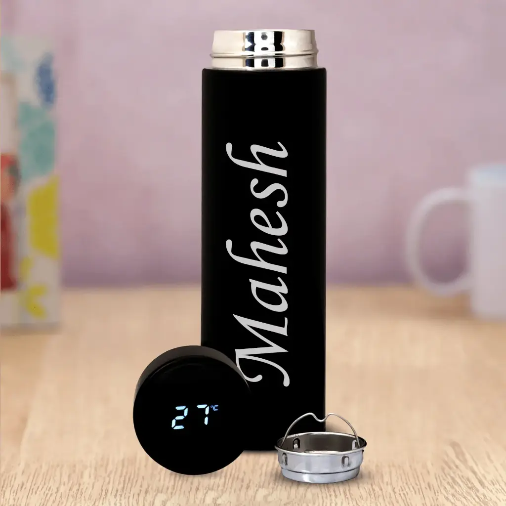 Customised Temperature Water Bottle With  Display