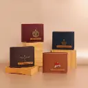 Personalized Men’s Wallet - Premium Faux Leather with Custom Name and Charm