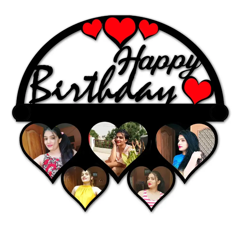 Personalized Wooden Birthday Collage Frame For Timeless Treasures