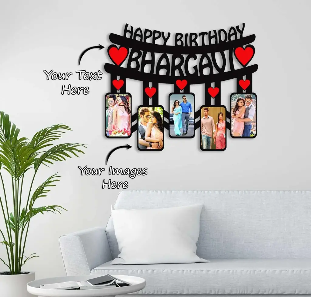 Name in Frames, Personalized Wooden Collage