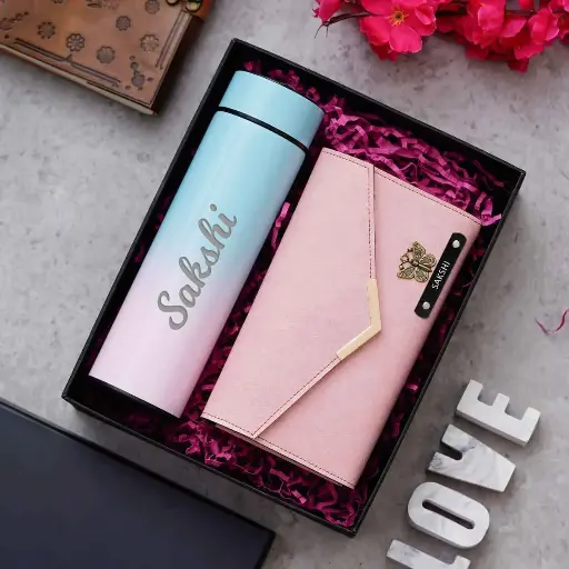 Adorable Wallet-Bottle Combo For Women-Pink
