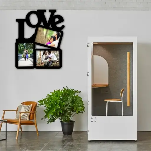 Endless Love Black Wooden Photo Collage Frame