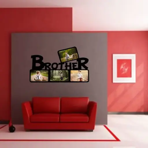 Bound by Love Black Wooden Collage Frame for Brothers.