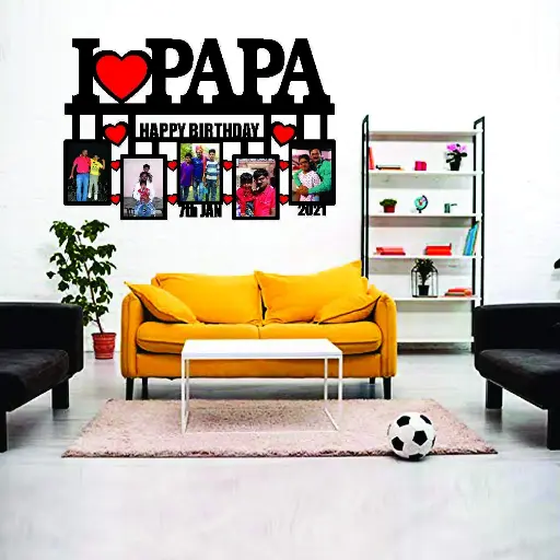 Dad’s Memories, Personalized Wooden Frame for His Birthday