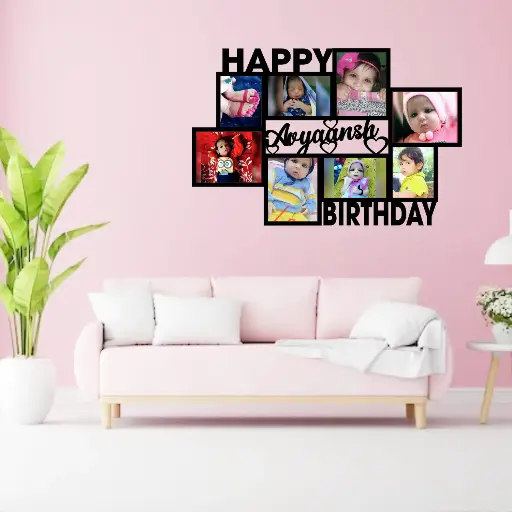 Personalized Wooden Frame for Kids' Birthday